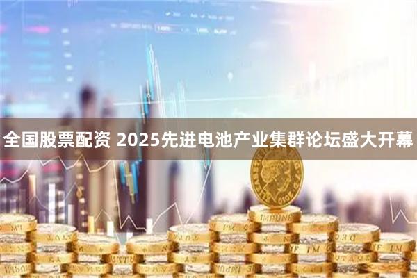 全国股票配资 2025先进电池产业集群论坛盛大开幕