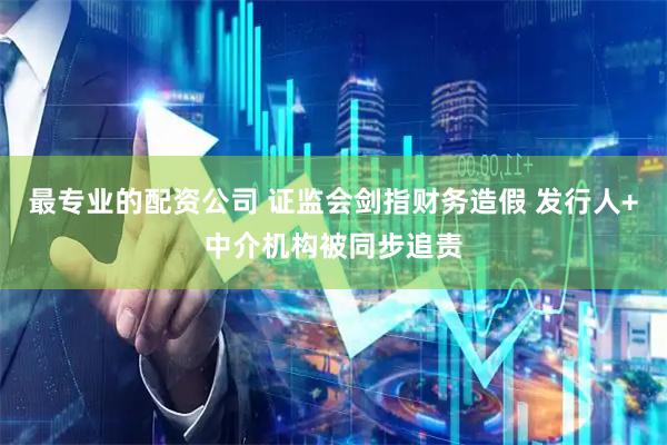 最专业的配资公司 证监会剑指财务造假 发行人+中介机构被同步追责