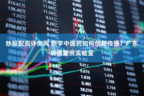 炒股配资评测网 数字中医药如何创新传播？广东将建重点实验室